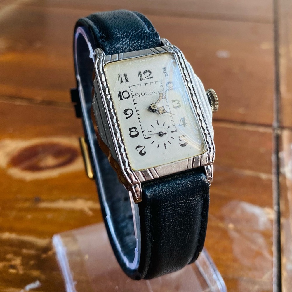 1927 ART DECO BULOVA WATCH 14KGF